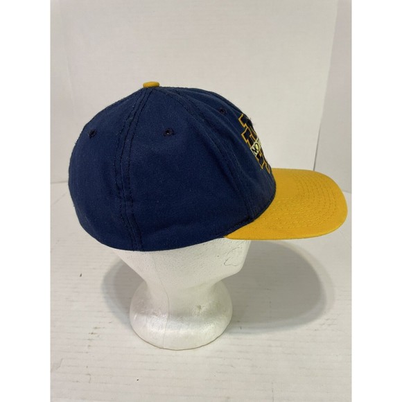 Vintage Notre Dame Fighting Irish Fitted Hat 7 1/4, Dark Blue, Embroidered, USA - Picture 4 of 8